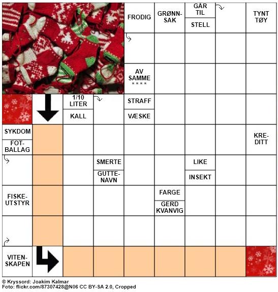 Dagens julekryssord - 12. Desember - 2017