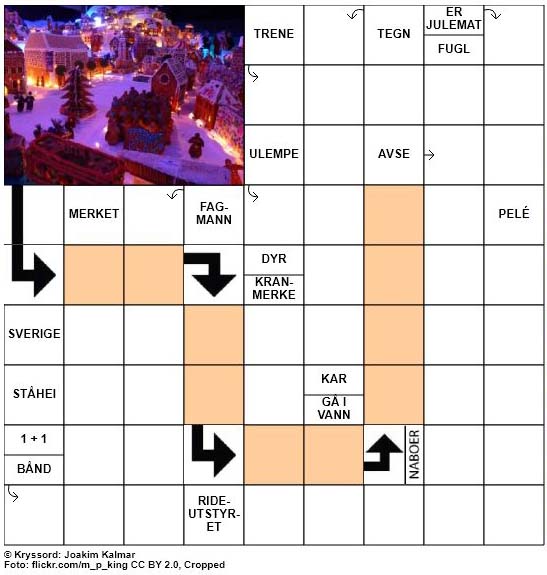 Dagens julekryssord - 14. Desember - 2017