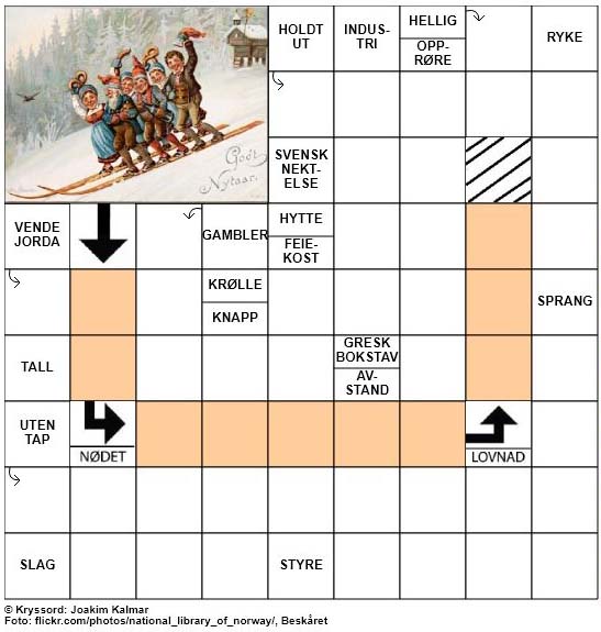 Dagens julekryssord - 22. Desember - 2017