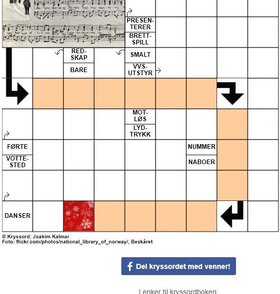 Dagens julekryssord - 24. Desember - 2017