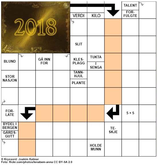 Dagens julekryssord - 28. Desember - 2017