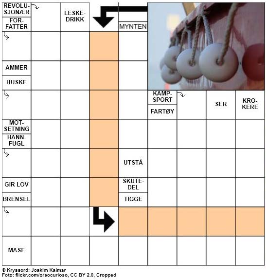 Dagens kryssord - 1. Juni - 2018