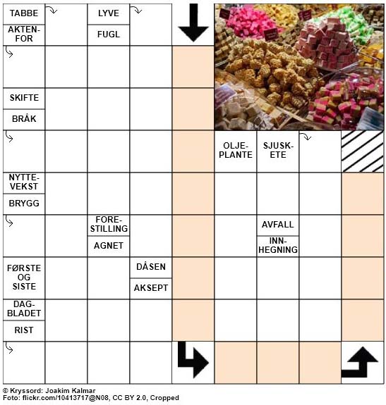 Dagens kryssord - 1. Oktober - 2018