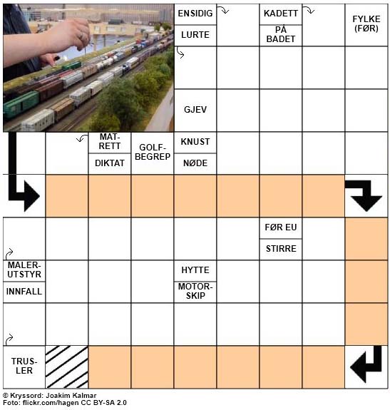 Dagens kryssord - 10. November - 2017