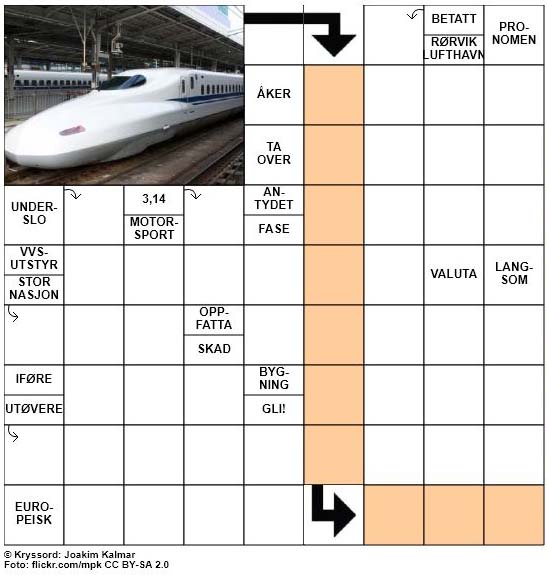 Dagens kryssord - 10. Oktober - 2017