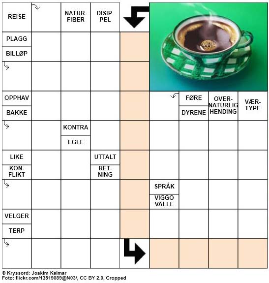 Dagens kryssord - 10. September - 2018