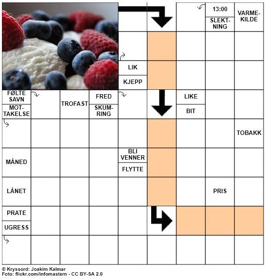 Dagens kryssord - 12. Mai - 2018