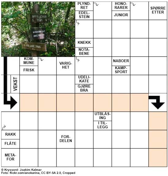 Dagens kryssord – 14. Oktober – 2018