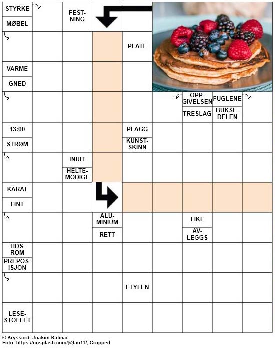 Dagens kryssord – 15. Mai – 2019