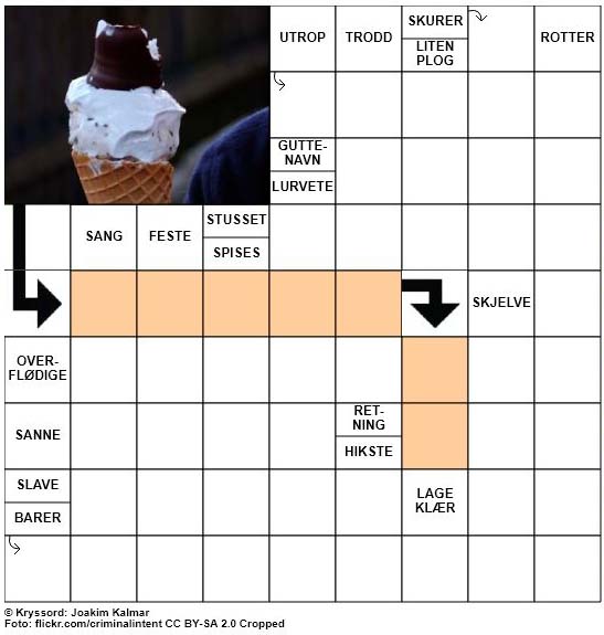 Dagens kryssord - 15. November - 2017