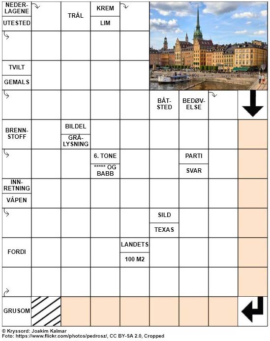 Dagens kryssord – 16. Februar – 2019