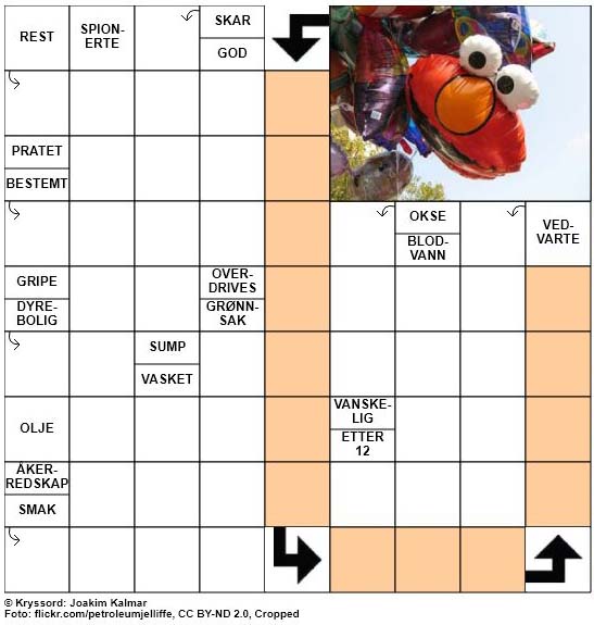 Dagens kryssord - 16. Juli - 2018