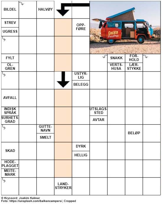 Dagens kryssord – 16. Mai – 2019
