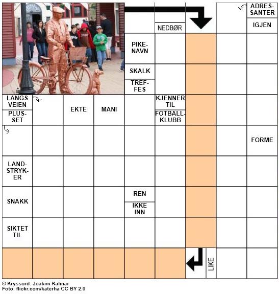 Dagens kryssord - 16. Oktober - 2017