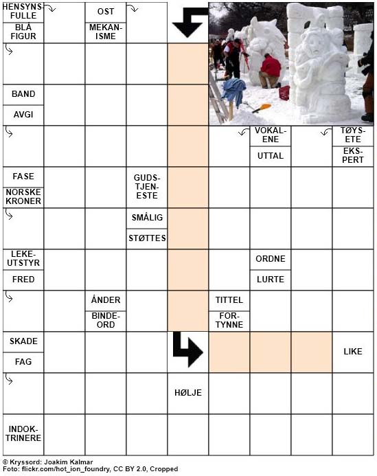 Dagens kryssord – 19. Desember – 2018