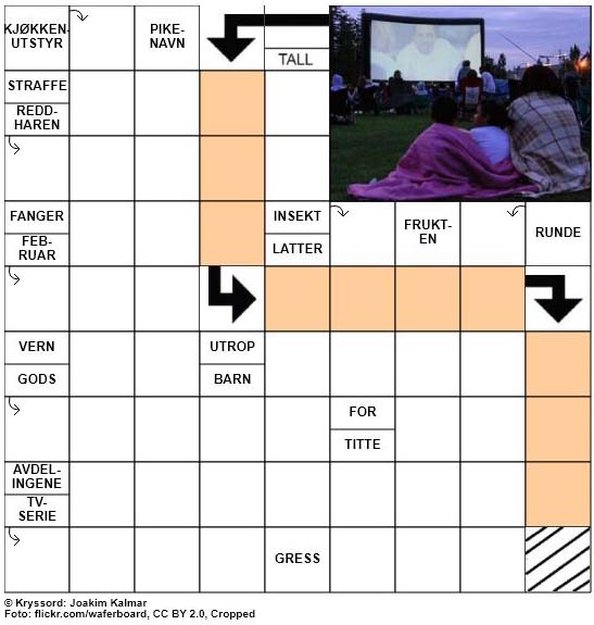 Dagens kryssord - 19. Juli - 2018