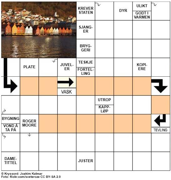 Dagens kryssord - 19. Oktober - 2017