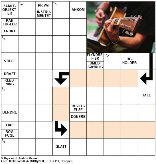 Dagens kryssord - 19. September - 2018