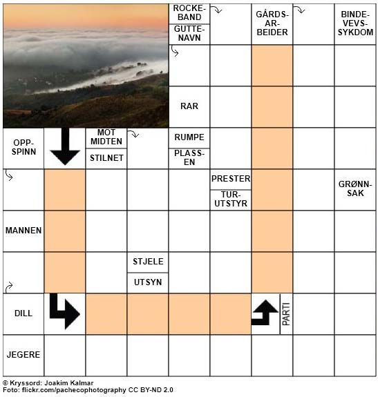 Dagens kryssord - 2. Oktober - 2017