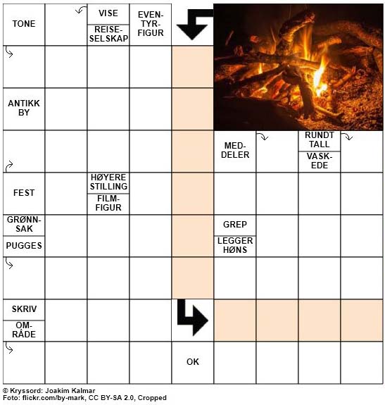 Dagens kryssord - 2. Oktober - 2018