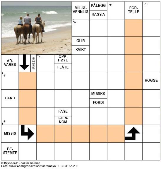 Dagens kryssord - 22. April - 2018