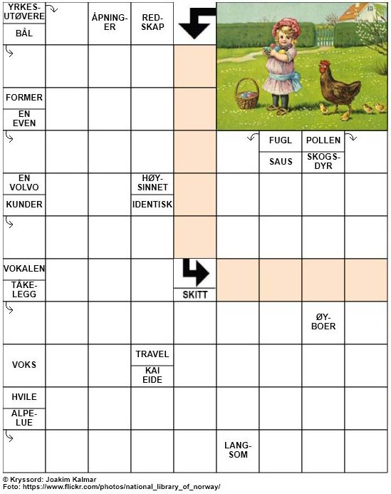 Dagens kryssord – 22. April – 2019