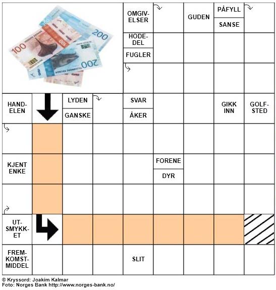 Dagens kryssord - 22. September - 2017