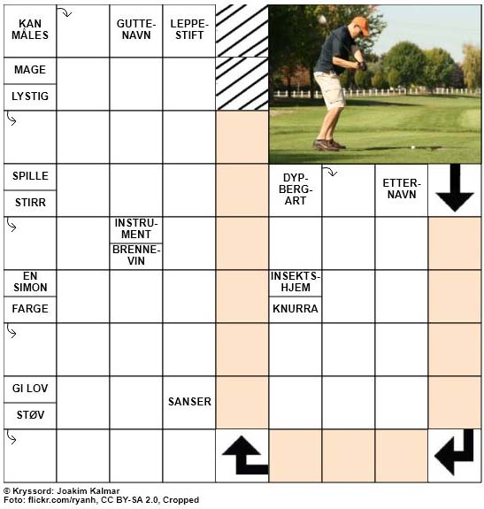 Dagens kryssord - 22. September - 2018