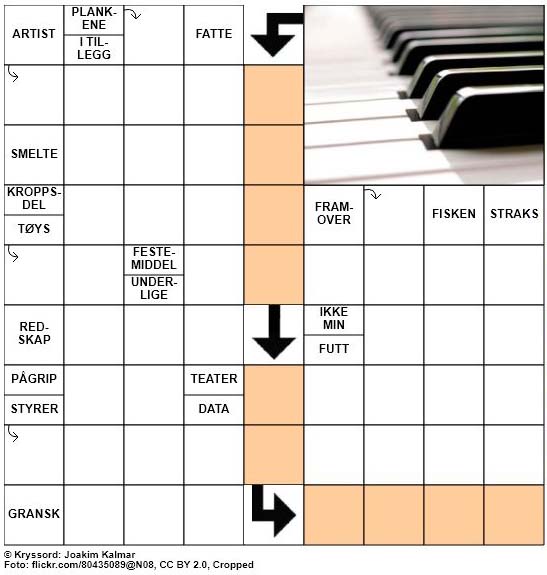 Dagens kryssord - 23. Februar - 2018
