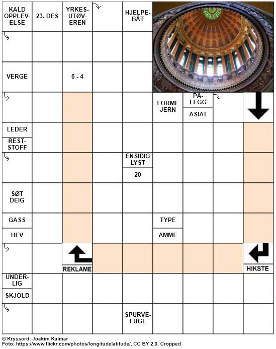 Dagens kryssord – 23. Januar – 2019
