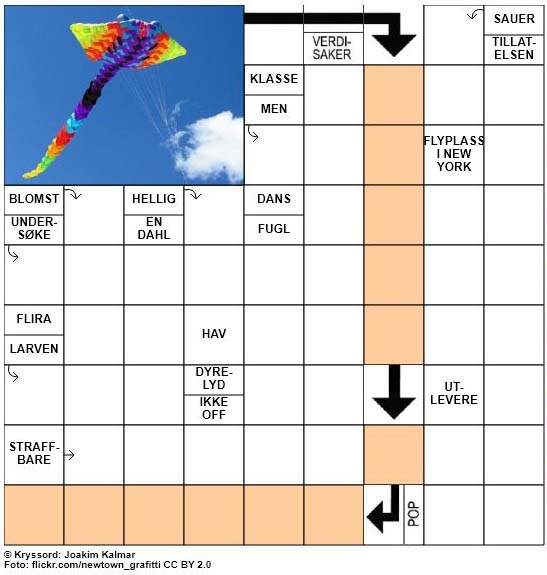Dagens kryssord - 23. Oktober - 2017