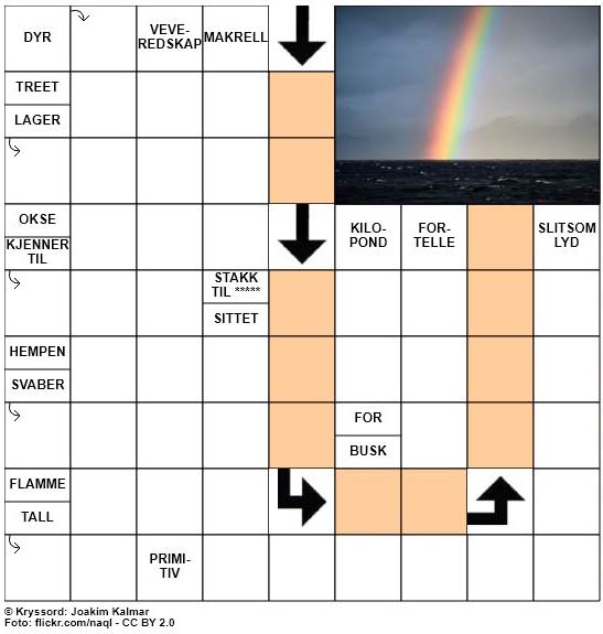 Dagens kryssord - 24. April - 2018