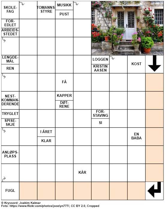 Dagens kryssord – 24. April – 2019