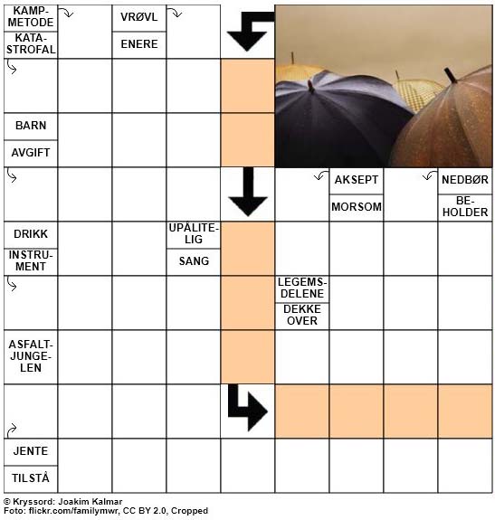 Dagens kryssord - 24. Juni - 2018