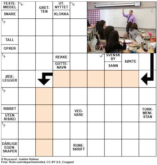 Dagens kryssord – 24. Oktober – 2018