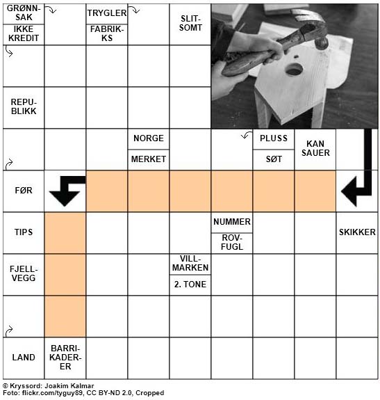 Dagens kryssord - 25. Juni - 2018