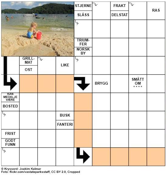 Dagens kryssord - 25. Mai - 2018