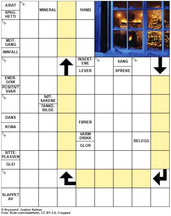 Dagens kryssord – 26. Desember – 2018