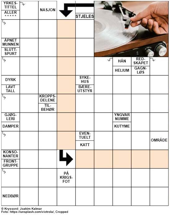 Dagens kryssord – 26. Mai – 2019