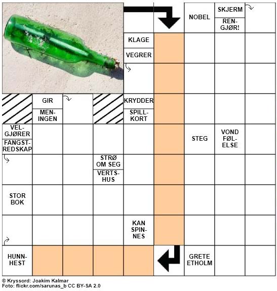 Dagens kryssord - 26. September - 2017
