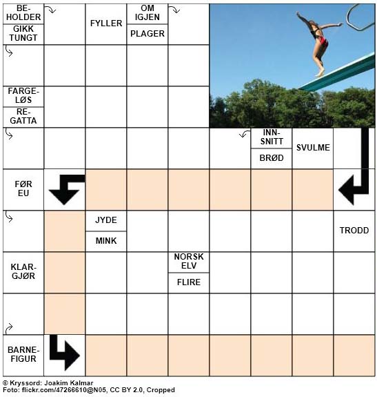 Dagens kryssord - 28. Juli - 2018