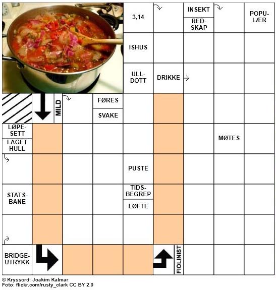 Dagens kryssord - 28. Oktober - 2017