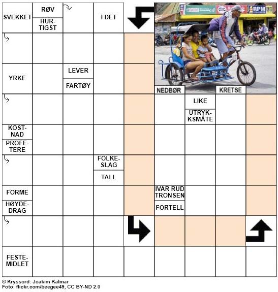 Dagens kryssord – 28. Oktober – 2018
