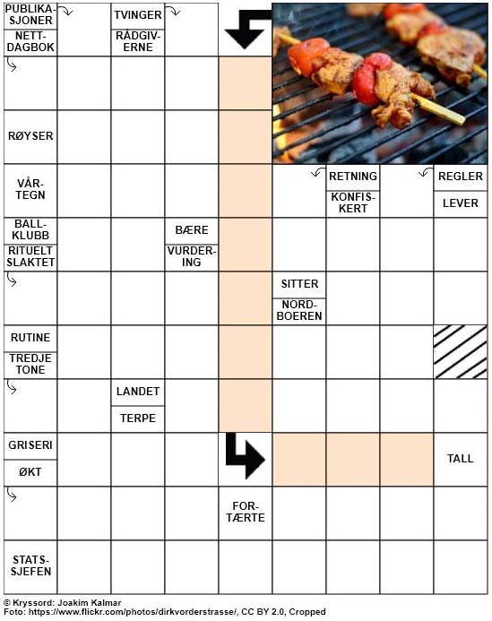 Dagens kryssord – 29. April – 2019
