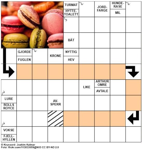 Dagens kryssord - 3. September - 2017
