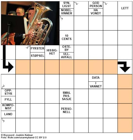 Dagens kryssord - 30. September - 2017