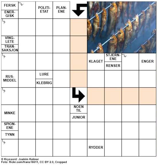 Dagens kryssord - 30. September - 2018