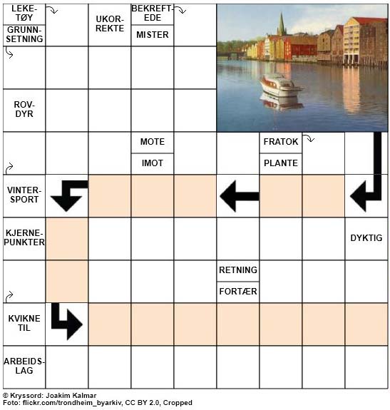 Dagens kryssord - 31. Juli - 2018