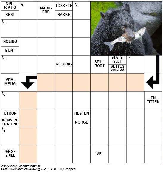 Dagens kryssord – 4. November – 2018