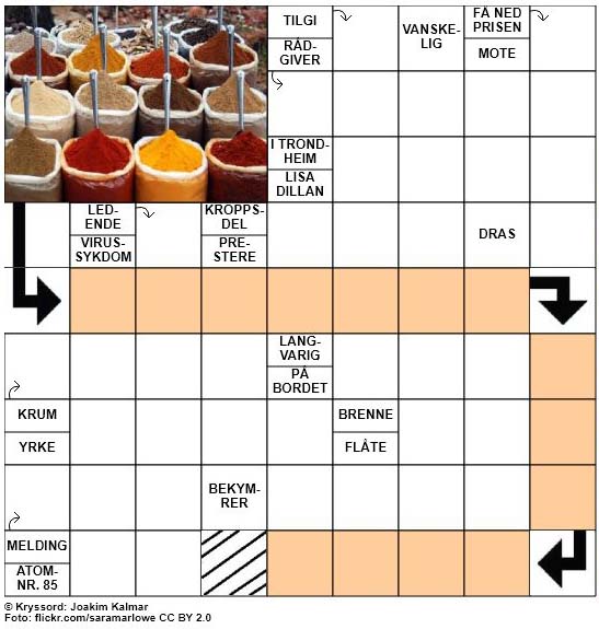 Dagens kryssord - 4. September - 2017
